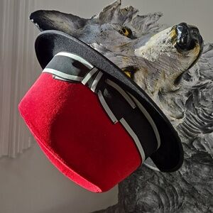 Dolce & Gabbana Black and Red Felt Fedora